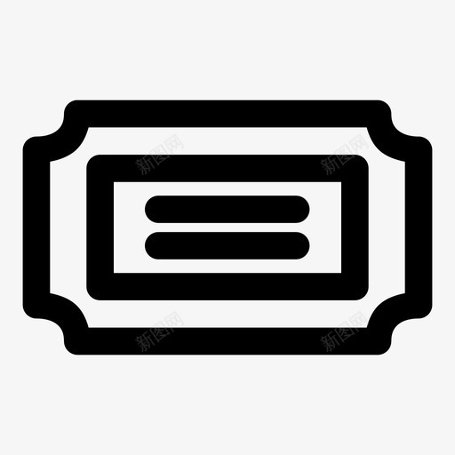 抽奖券入场券电影图标svg_新图网 https://ixintu.com 入场券 抽奖券 演出 电影