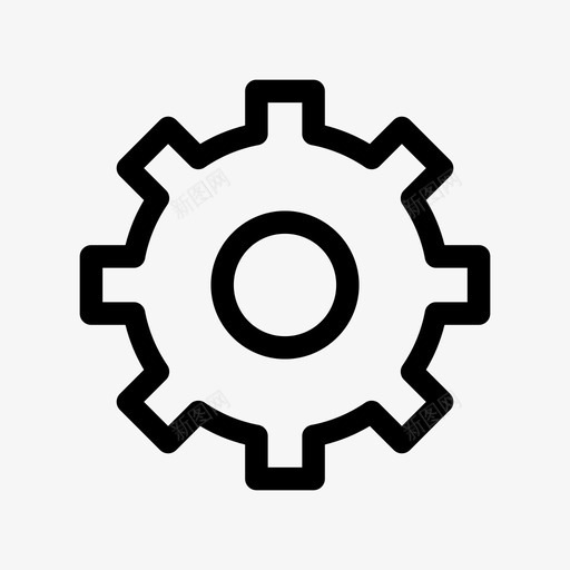 齿轮配置设置图标svg_新图网 https://ixintu.com 学习 设置 车轮 配置 齿轮
