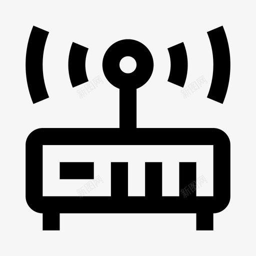 wifi路由器互联网网络图标svg_新图网 https://ixintu.com wifi路由器 互联网 信号 无线 网络 设备