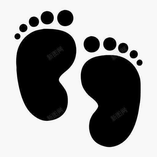 脚丫svg_新图网 https://ixintu.com 脚丫