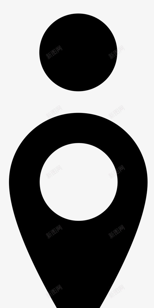 点位置完成地图图标svg_新图网 https://ixintu.com 图钉 地图 完成 概念位置 点位置