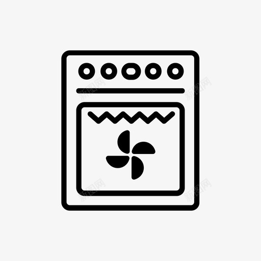 烤箱电器烘焙图标svg_新图网 https://ixintu.com 厨房烤箱 烘焙 烤箱 烹饪 电器 食品炊具
