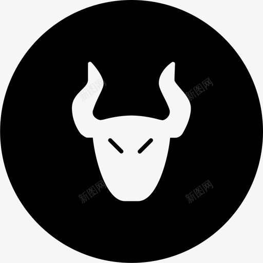 公牛星座金牛座图标svg_新图网 https://ixintu.com 公牛 星座 金牛座 黄道十二宫