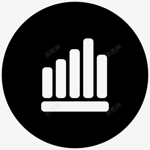 条形图分析统计信息图标svg_新图网 https://ixintu.com 位置联系人图标 分析 条形图 统计信息