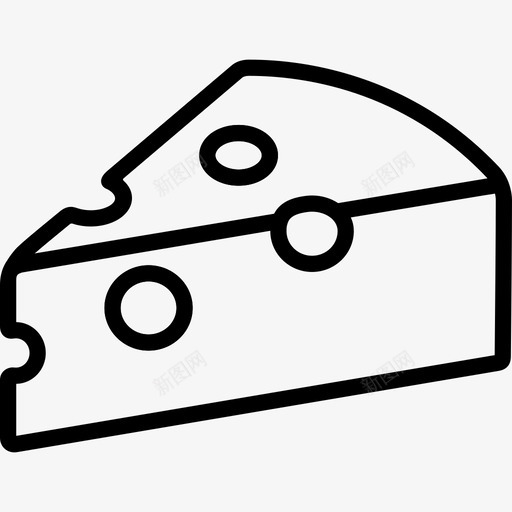 奶酪块吃的其他图标svg_新图网 https://ixintu.com 其他 吃的 奶酪块
