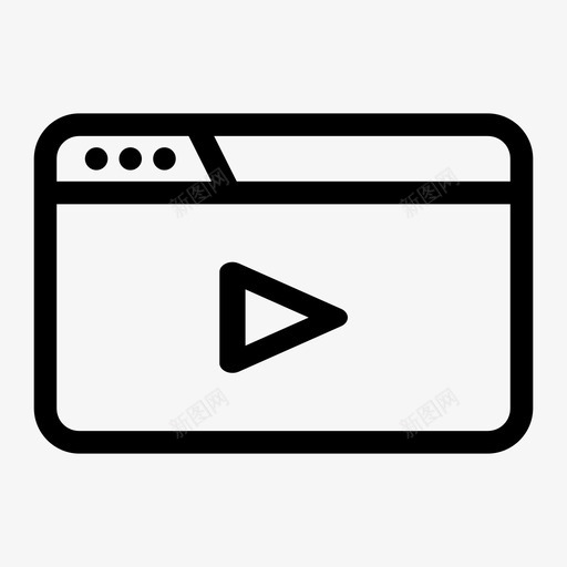 媒体文件桌面互联网图标svg_新图网 https://ixintu.com 互联网 媒体文件 播放 桌面 视频
