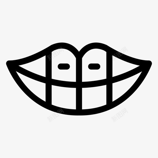 theet解剖学医学图标svg_新图网 https://ixintu.com theet 医学 口腔 牙齿 牙齿线图标 解剖学