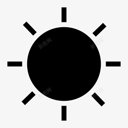 亮半星图标svg_新图网 https://ixintu.com 互联网字形图标 亮 半 星