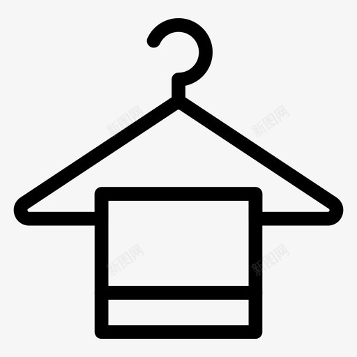 浴室酒店卫生间图标svg_新图网 https://ixintu.com 卫生间 服务 洗衣房 浴室 衣架 酒店 酒店餐厅线路图标