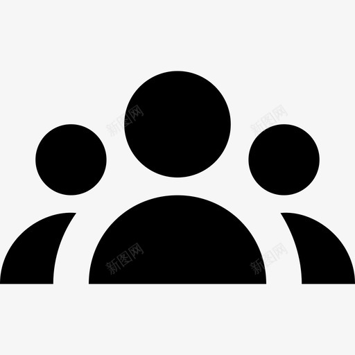 团队领导用户图标svg_新图网 https://ixintu.com 团队 用户 网络和通信材料字形图标 领导
