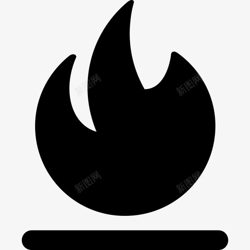 火线形状防火安全图标svg_新图网 https://ixintu.com 形状 火线 防火安全