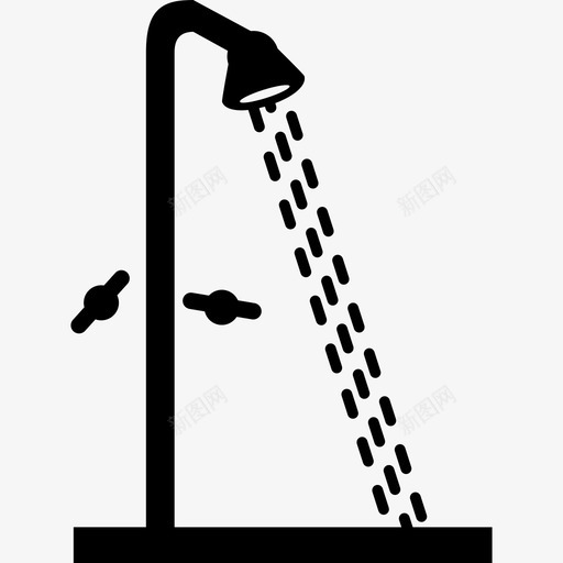 淋浴浴缸水图标svg_新图网 https://ixintu.com 水 浴缸 淋浴