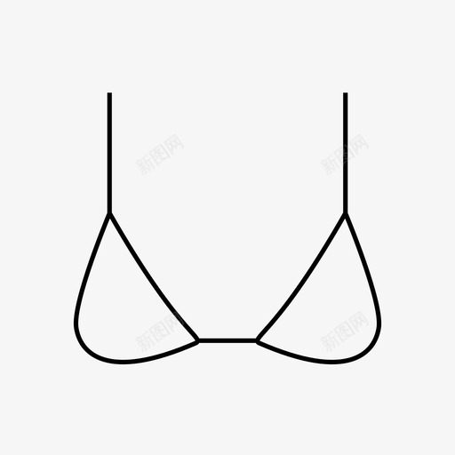 很好很好的三角胸罩图标svg_新图网 https://ixintu.com 内衣 很好 很好的三角 很好的收藏 胸罩