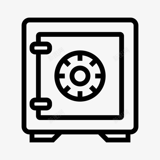 保险箱银行银行储物柜图标svg_新图网 https://ixintu.com 保险箱 货币 酒店 金融 银行 银行储物柜
