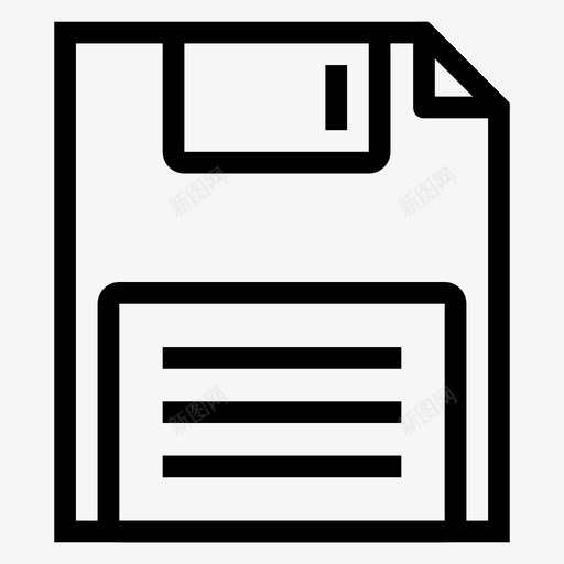 软盘设备驱动器图标svg_新图网 https://ixintu.com 介质 内存 电子线路图标 设备 软盘 驱动器