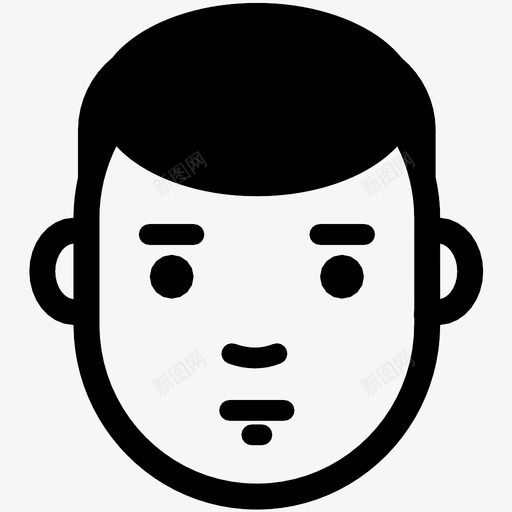 男孩中立冷静表情图标svg_新图网 https://ixintu.com 冷静 男孩中立 脸 表情 面部表情和情绪