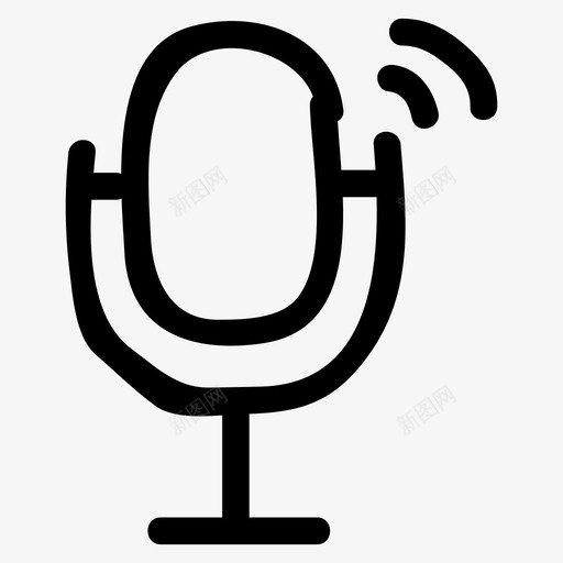 麦克风rec录音图标svg_新图网 https://ixintu.com rec 声音 多媒体手绘 录音 语音 麦克风