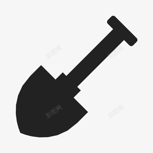 铲子挖土机设备图标svg_新图网 https://ixintu.com 工具 挖土机 设备 铁锹 铲子