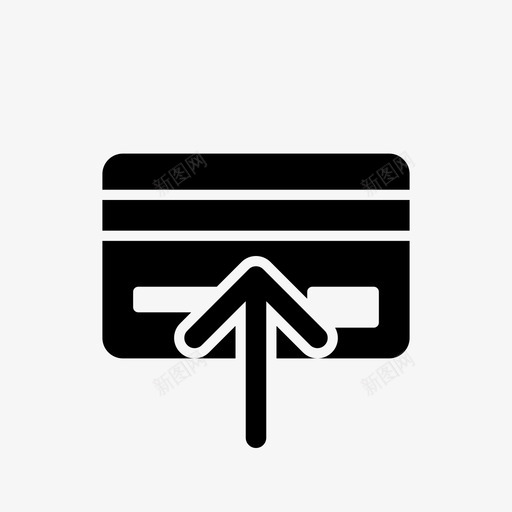 转卡手机银行字形图标svg_新图网 https://ixintu.com 手机银行字形 转卡