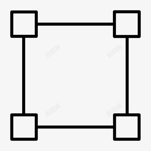 选取框拖动放大图标svg_新图网 https://ixintu.com 合并 展开 扩散 拖动 放大 选取框