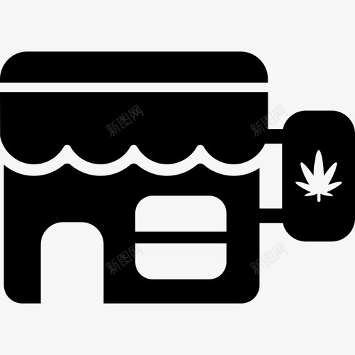 咖啡馆建筑物大麻图标svg_新图网 https://ixintu.com 咖啡馆 大麻 建筑物