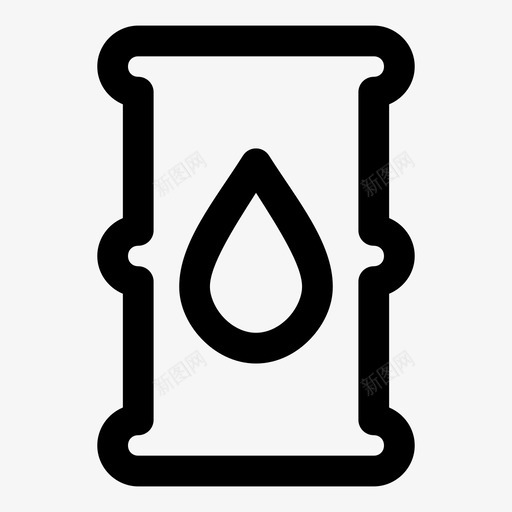 油桶容器滴图标svg_新图网 https://ixintu.com 容器 油桶 滴 燃料