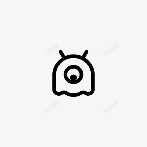 可爱的怪物外星人生物图标svg_新图网 https://ixintu.com 可爱的怪物 外星人 小图标 生物 科幻