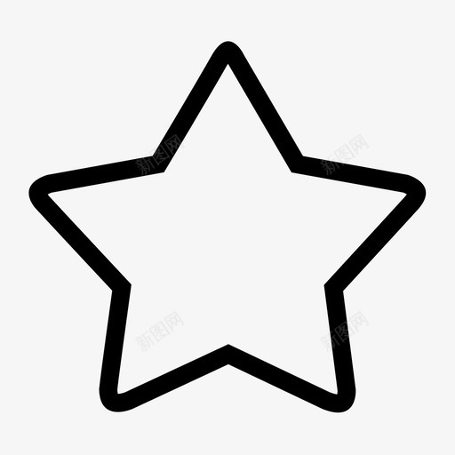 空心starsvg_新图网 https://ixintu.com 空心star