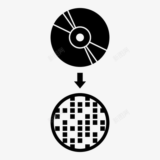 数字化二进制数据转换图标svg_新图网 https://ixintu.com 二进制数据 复制音乐 数字化 转换