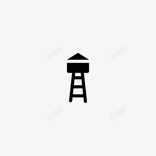 水塔水库储水罐图标svg_新图网 https://ixintu.com 储水罐 小图标 手绘水塔 水塔 水库