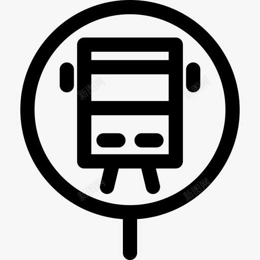 火车标志地图和旗帜poi道路轮廓图标svg_新图网 https://ixintu.com poi道路轮廓 地图和旗帜 火车标志