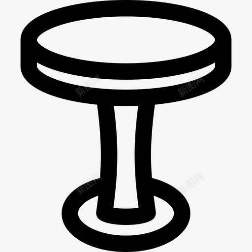 圆桌会议建筑物家具图标svg_新图网 https://ixintu.com 圆桌会议 家具 建筑物