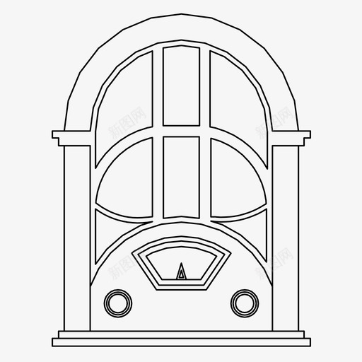 收音机音乐调谐器电台图标svg_新图网 https://ixintu.com 复古 复古收音机 收音机 晶体管 电台 音乐调谐器