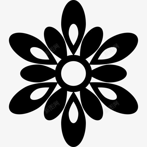 有许多花瓣的花大自然花朵图标svg_新图网 https://ixintu.com 大自然 有许多花瓣的花 花朵