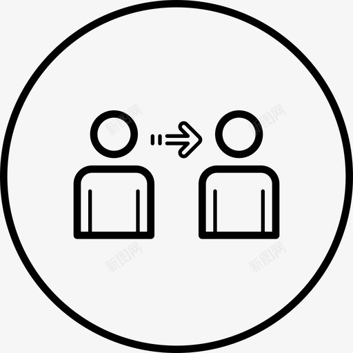 转账兑换网络图标svg_新图网 https://ixintu.com 个人 兑换 比特币圆形线路 网络 转账