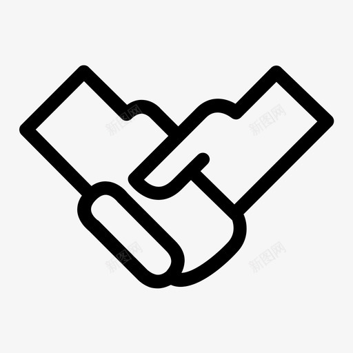 握手业务交易图标svg_新图网 https://ixintu.com 业务 交易 握手