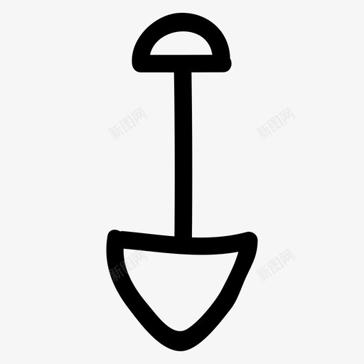 采购产品铲子配件建筑图标svg_新图网 https://ixintu.com 园艺手绘 工作 建筑 挖掘 花园 配件 采购产品铲子