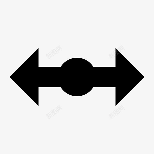箭头大方向图标svg_新图网 https://ixintu.com 基本工具 大 方向 箭头 路径