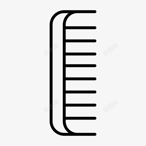 梳子理发师发型图标svg_新图网 https://ixintu.com 发型 梳子 沙龙 理发师 风格