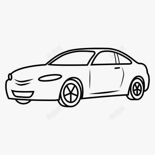 汽车驾驶豪华车图标svg_新图网 https://ixintu.com 交通工具 汽车 豪华车 跑车 道路 驾驶