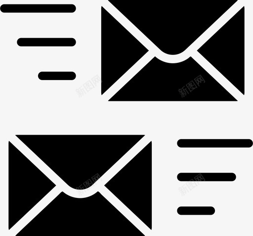 邮件传送信封信件图标svg_新图网 https://ixintu.com smashicons邮件固体 信件 信封 消息 邮件传送