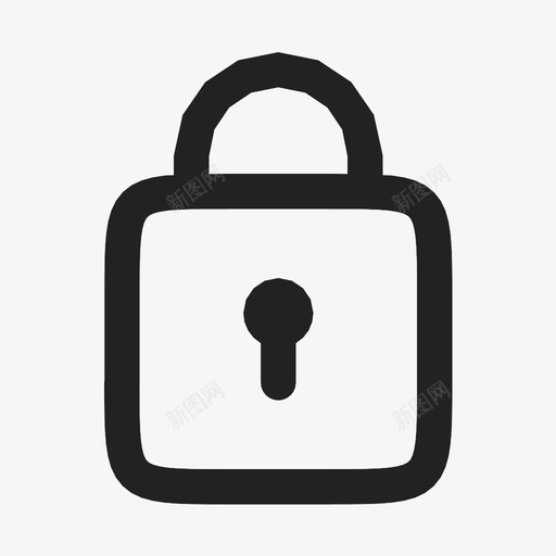 锁紧的图标svg_新图网 https://ixintu.com 锁紧的图标