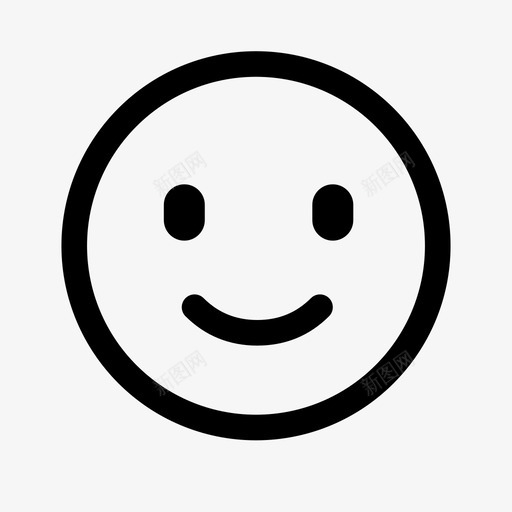 快乐满足表情图标svg_新图网 https://ixintu.com 微笑 快乐 感觉良好 满足 表情