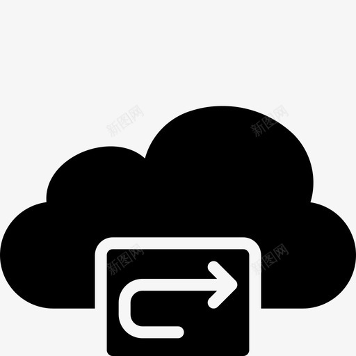 重做云转发功能图标svg_新图网 https://ixintu.com icloud 云功能实体 功能 转发 重做云
