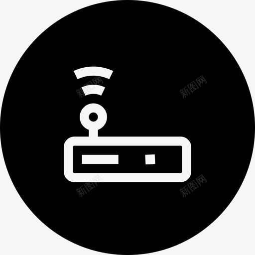 路由器连接性数据图标svg_新图网 https://ixintu.com wifi 互联网 数据 路由器 连接性 通信和连接性差异环线