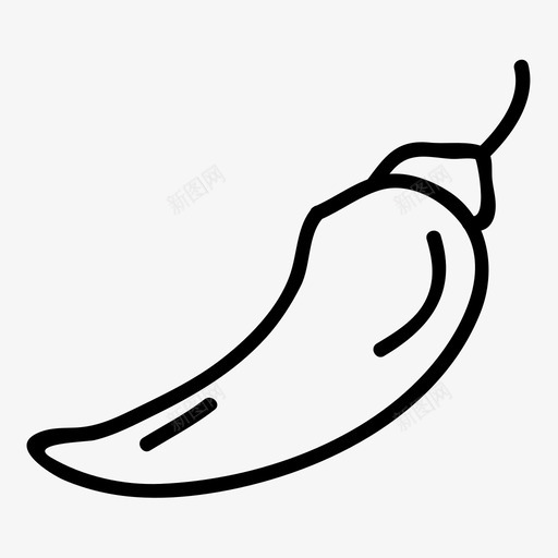 辣椒食物香料图标svg_新图网 https://ixintu.com 辣椒 食品和饮料 食物 香料