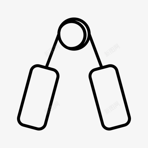 手夹握力增强手运动图标svg_新图网 https://ixintu.com 手夹 手运动 握力增强