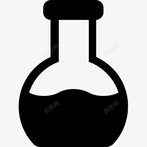 烧瓶锥形瓶实验图标svg_新图网 https://ixintu.com 实验 实验室 烧瓶 科学 科学和技术字形图标集 锥形瓶