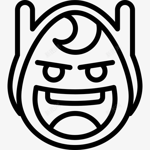 邪恶的芬兰人表情邪恶的芬恩表情脸图标svg_新图网 https://ixintu.com 人类 脸 邪恶的芬兰人表情 邪恶的芬恩表情