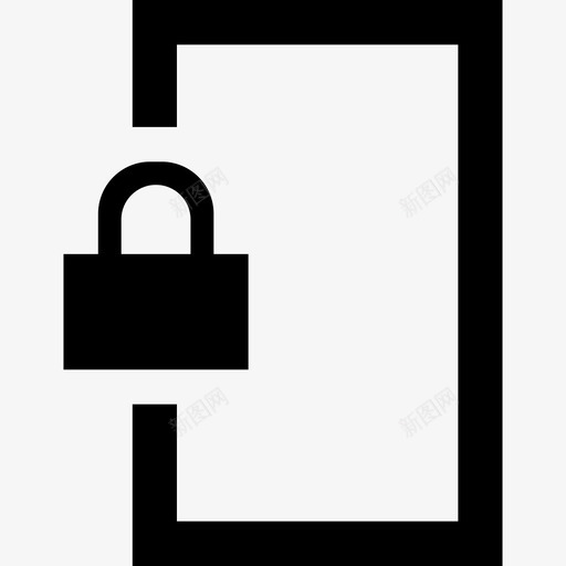 安防,锁门svg_新图网 https://ixintu.com 安防,锁门